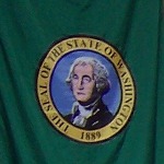 The Washington state banner